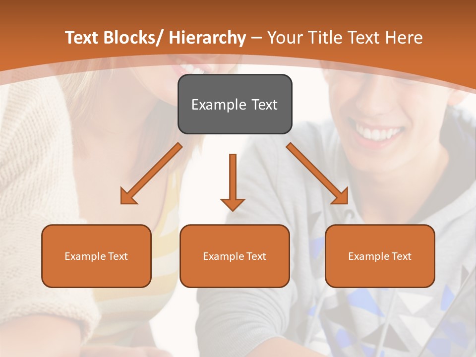 A Group Of People Sitting Around A Laptop Computer PowerPoint Template