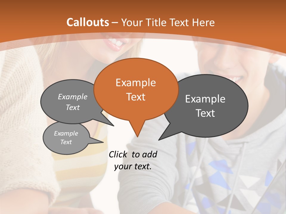 A Group Of People Sitting Around A Laptop Computer PowerPoint Template