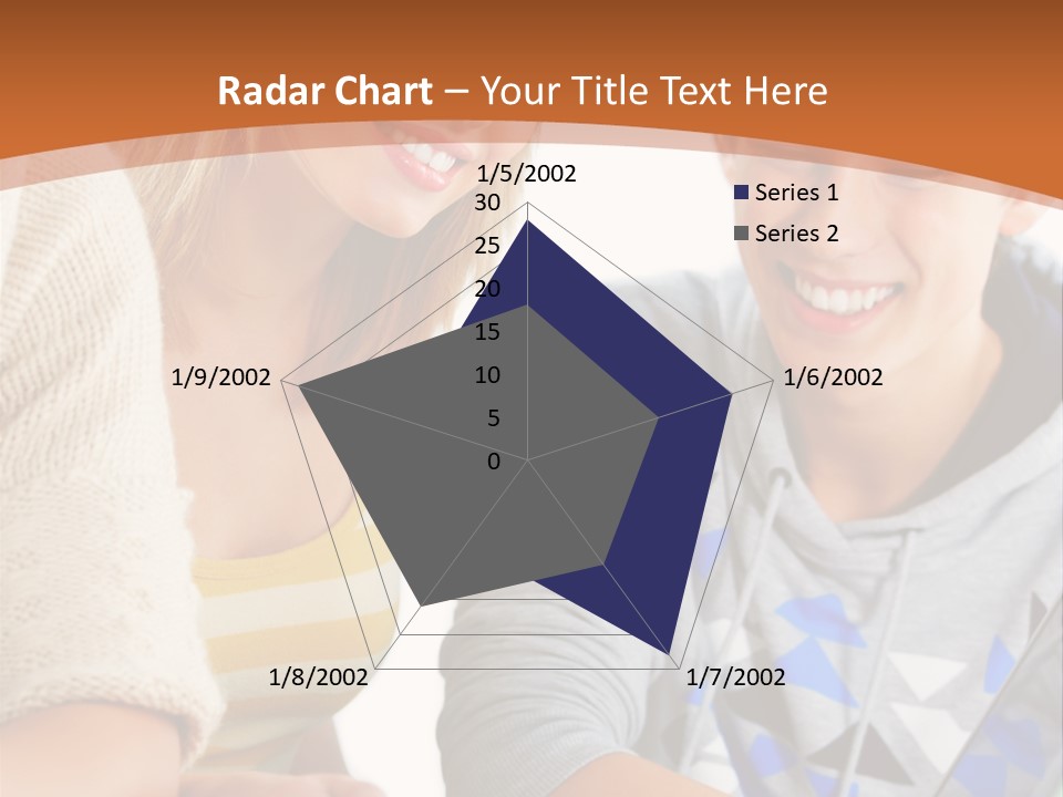 A Group Of People Sitting Around A Laptop Computer PowerPoint Template