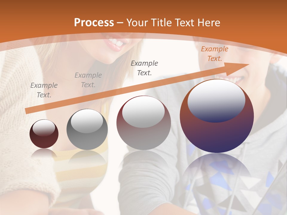 A Group Of People Sitting Around A Laptop Computer PowerPoint Template