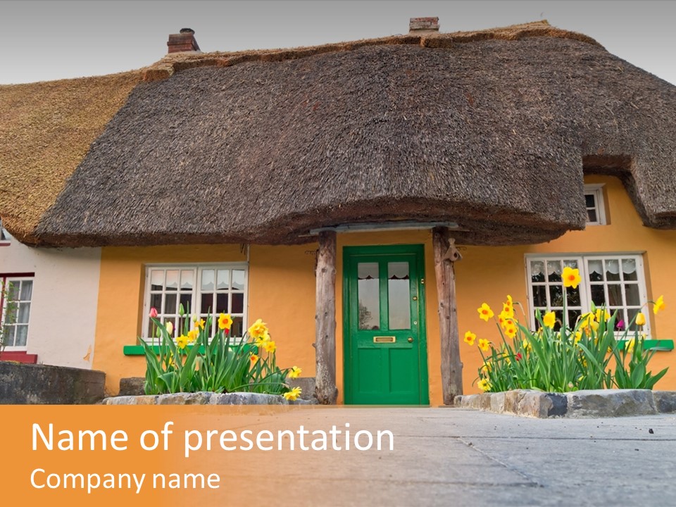 Bus House Old PowerPoint Template