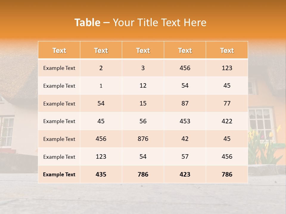 Bus House Old PowerPoint Template