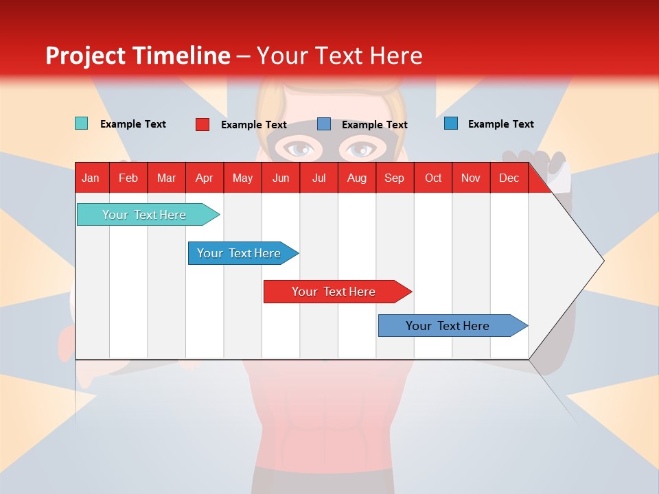 A Man In A Superhero Costume Holding A Baby PowerPoint Template