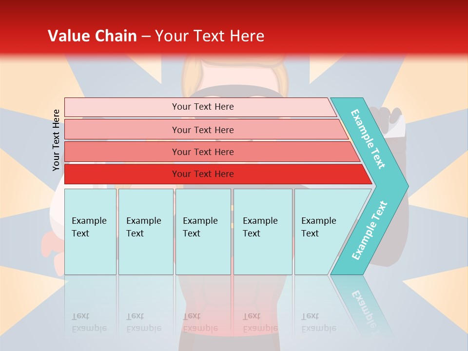 A Man In A Superhero Costume Holding A Baby PowerPoint Template