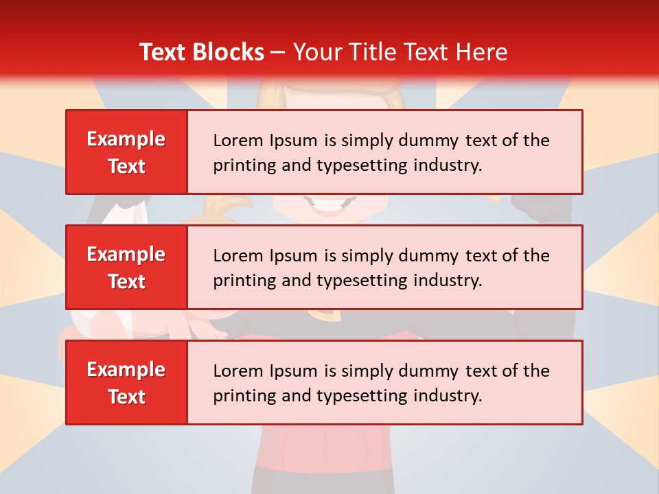 A Man In A Superhero Costume Holding A Baby PowerPoint Template