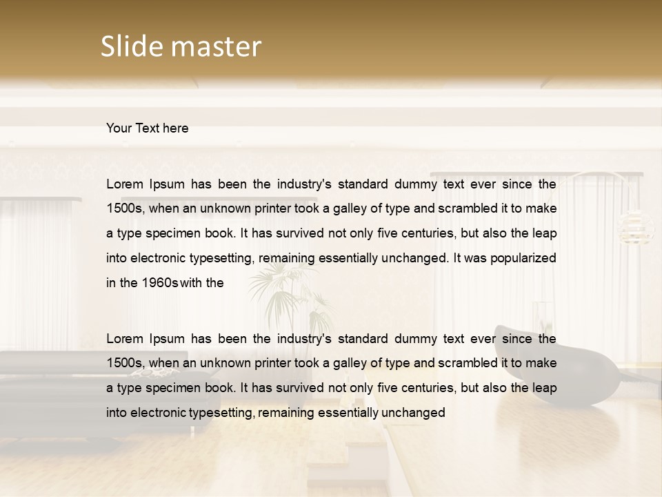 Festive Residence Yard PowerPoint Template