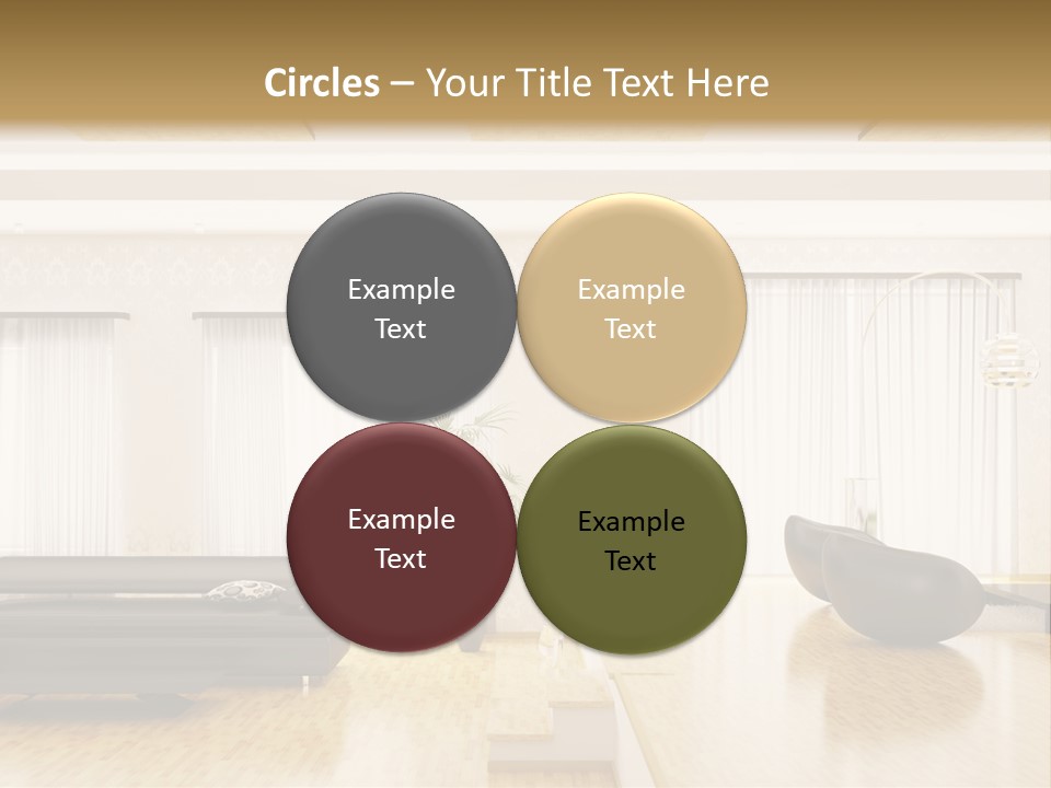 Festive Residence Yard PowerPoint Template