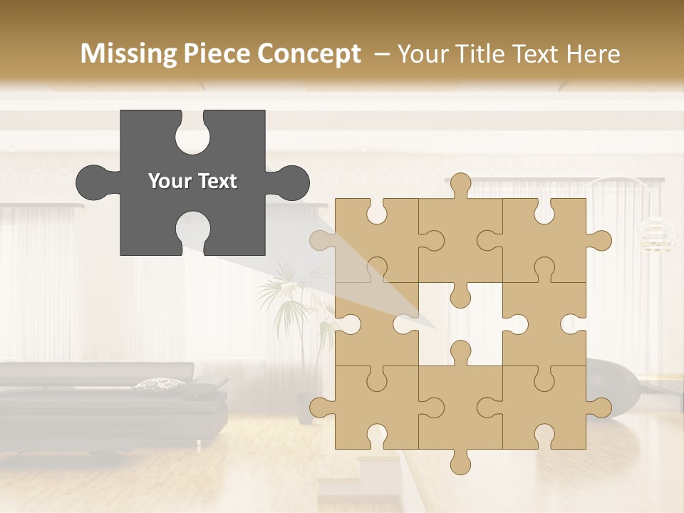 Festive Residence Yard PowerPoint Template