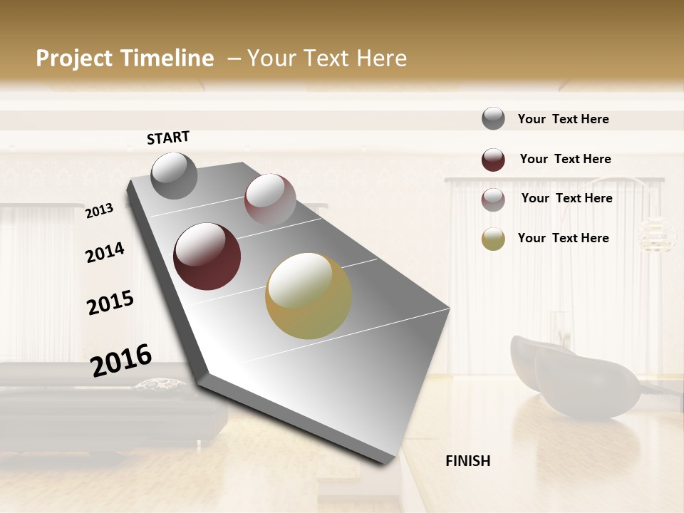 Festive Residence Yard PowerPoint Template