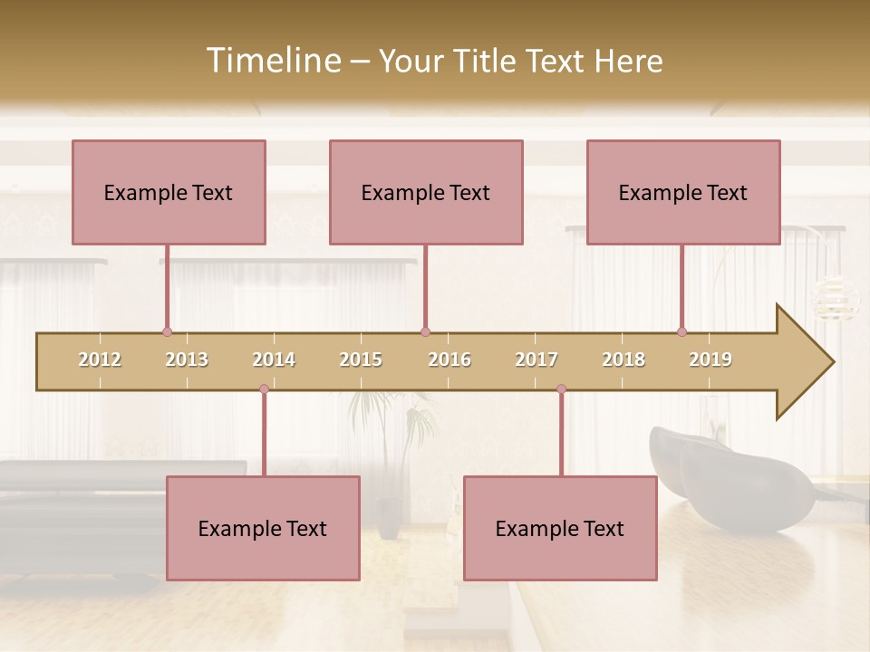 Festive Residence Yard PowerPoint Template