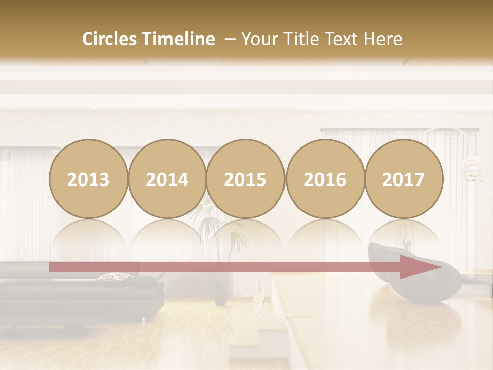 Festive Residence Yard PowerPoint Template