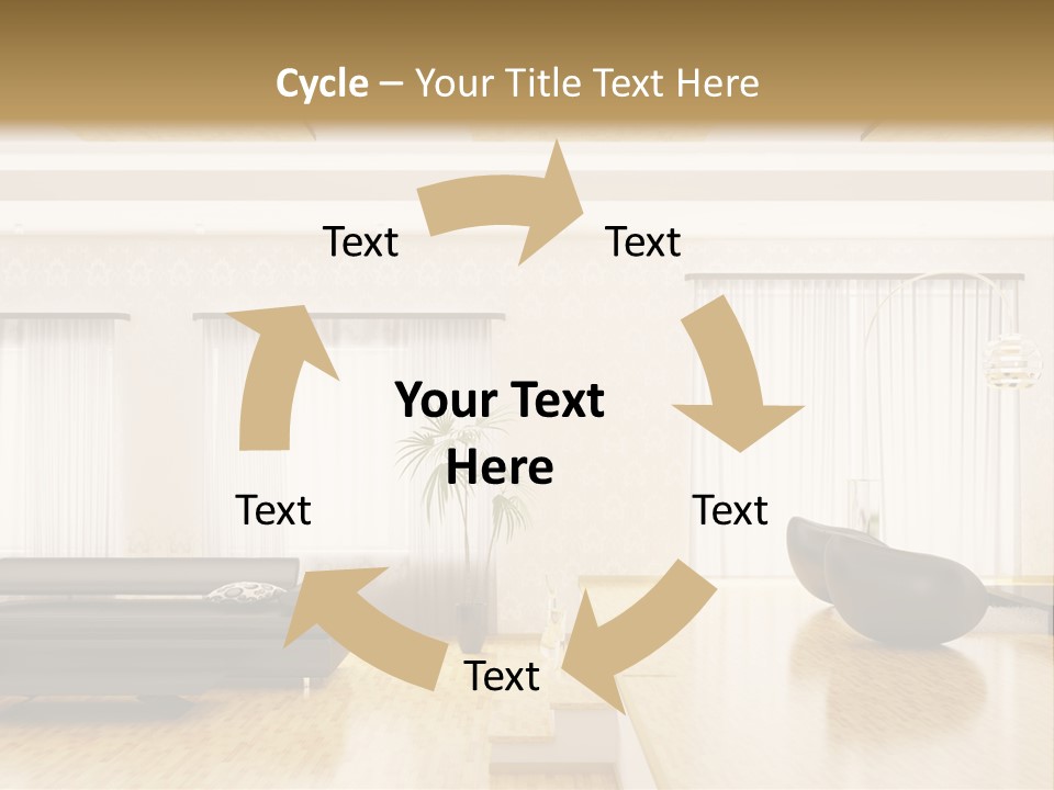 Festive Residence Yard PowerPoint Template