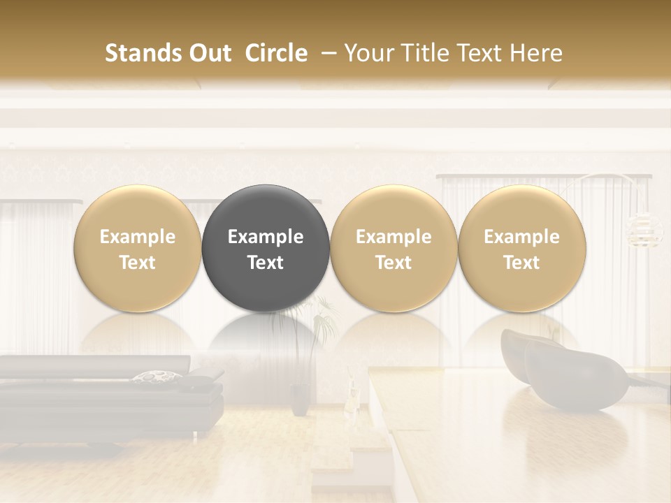 Festive Residence Yard PowerPoint Template