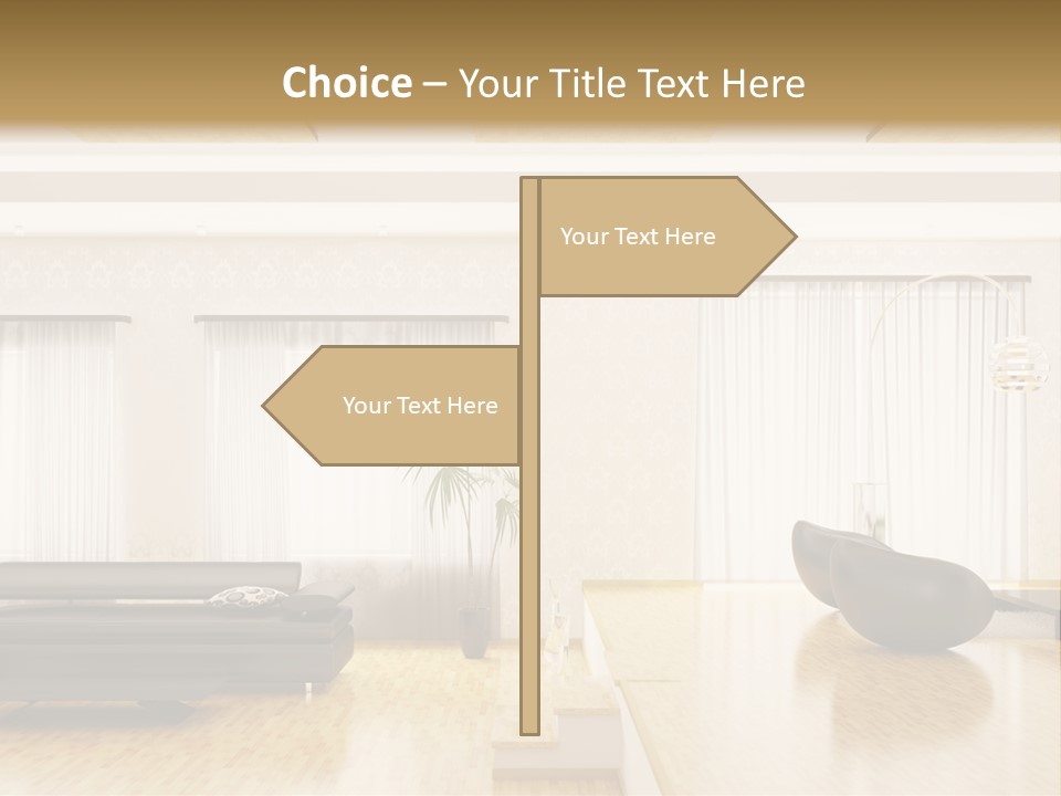 Festive Residence Yard PowerPoint Template