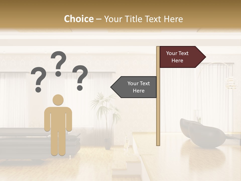 Festive Residence Yard PowerPoint Template