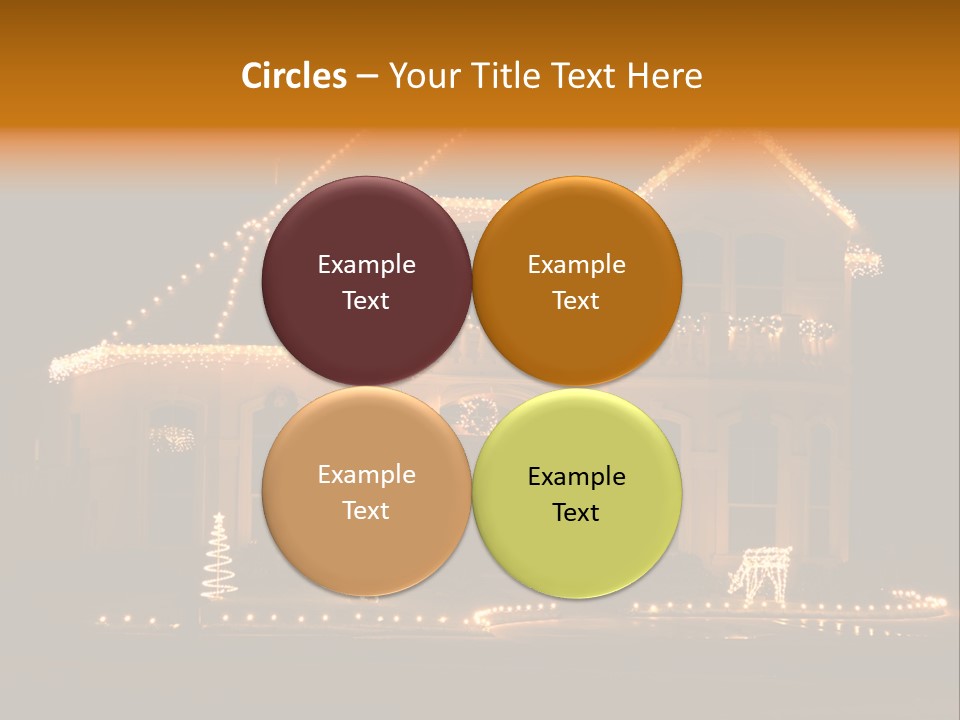 Festive Residence Yard PowerPoint Template