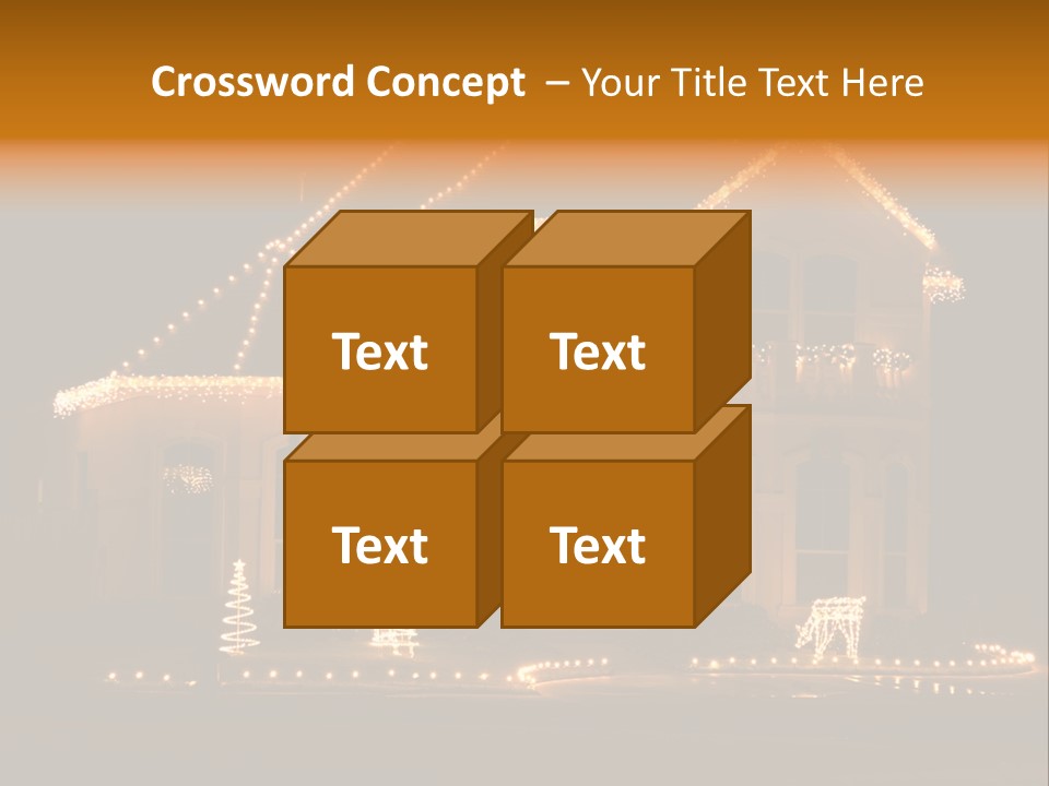 Festive Residence Yard PowerPoint Template