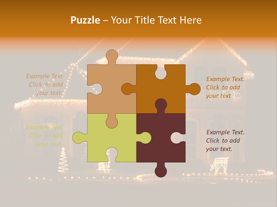 Festive Residence Yard PowerPoint Template