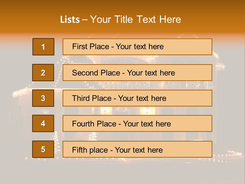 Festive Residence Yard PowerPoint Template