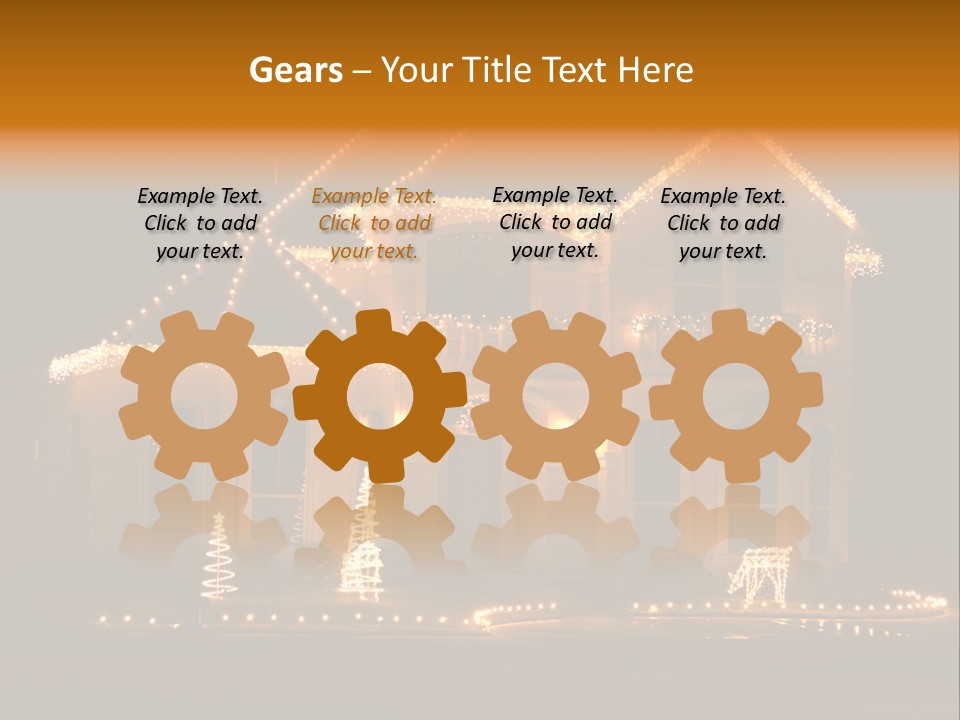 Festive Residence Yard PowerPoint Template