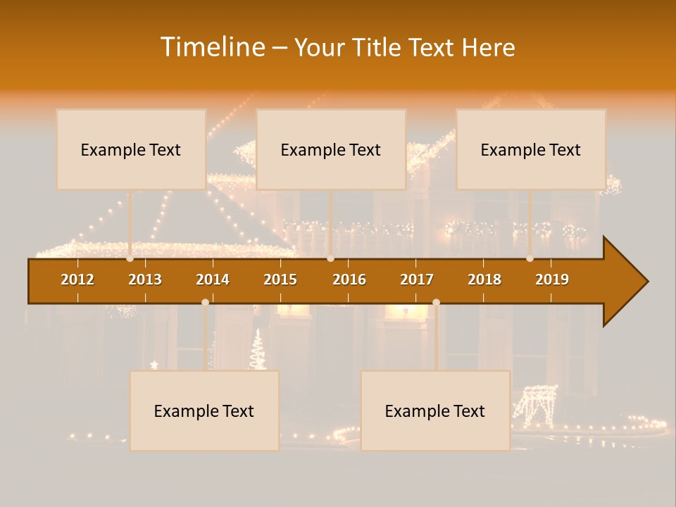 Festive Residence Yard PowerPoint Template