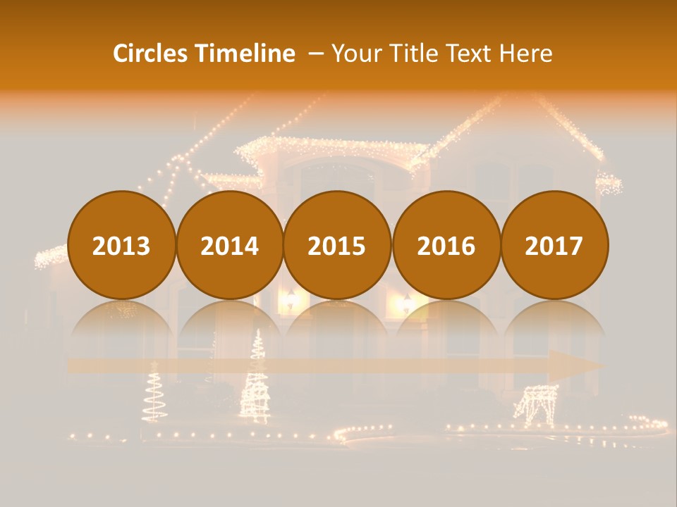 Festive Residence Yard PowerPoint Template