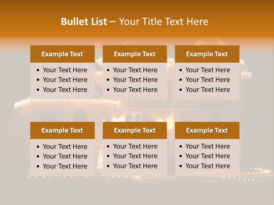 Festive Residence Yard PowerPoint Template