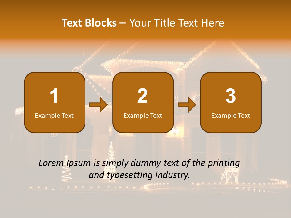 Festive Residence Yard PowerPoint Template