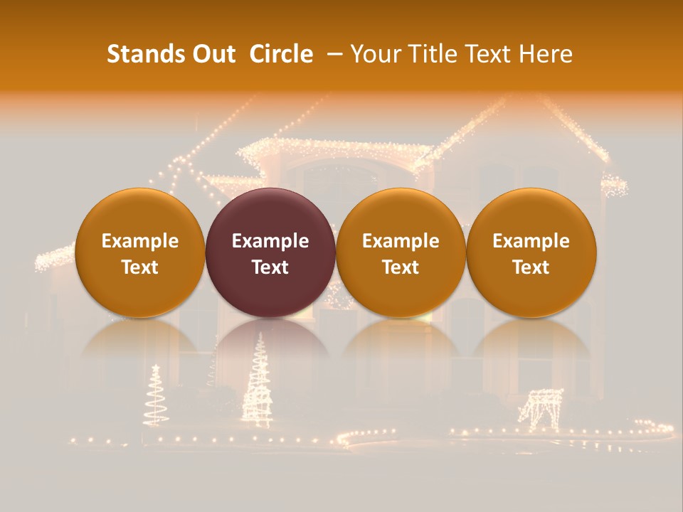 Festive Residence Yard PowerPoint Template