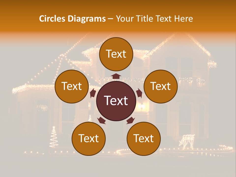 Festive Residence Yard PowerPoint Template