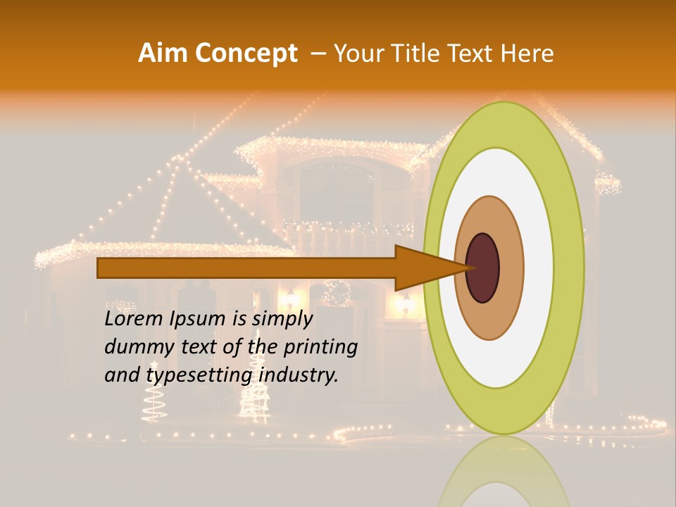 Festive Residence Yard PowerPoint Template