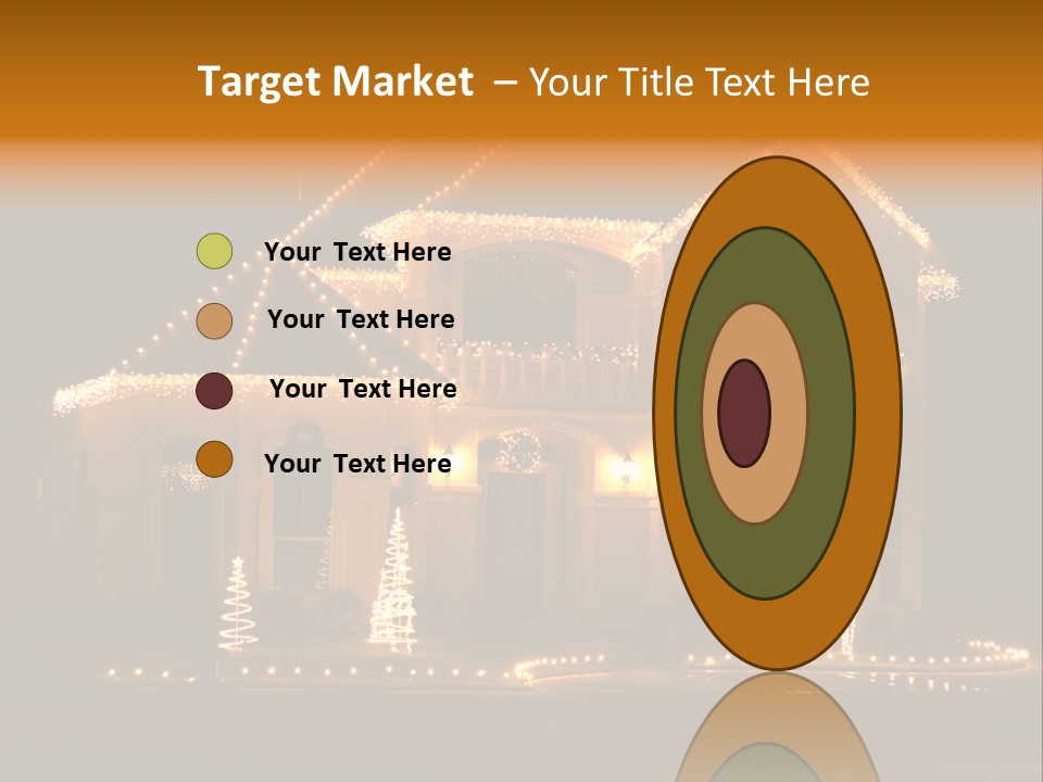 Festive Residence Yard PowerPoint Template