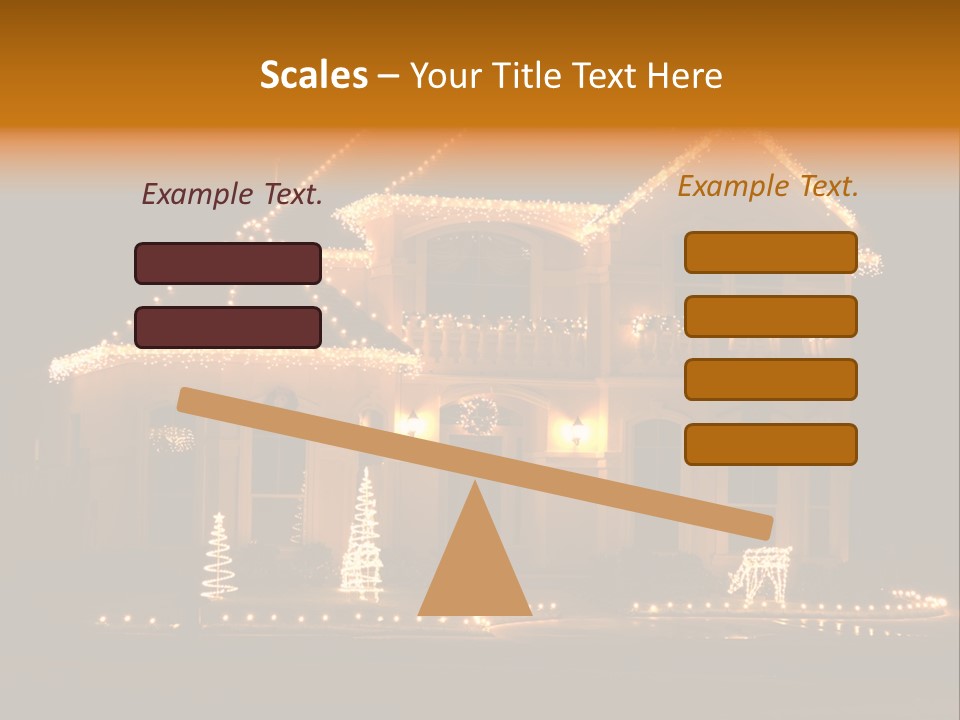 Festive Residence Yard PowerPoint Template