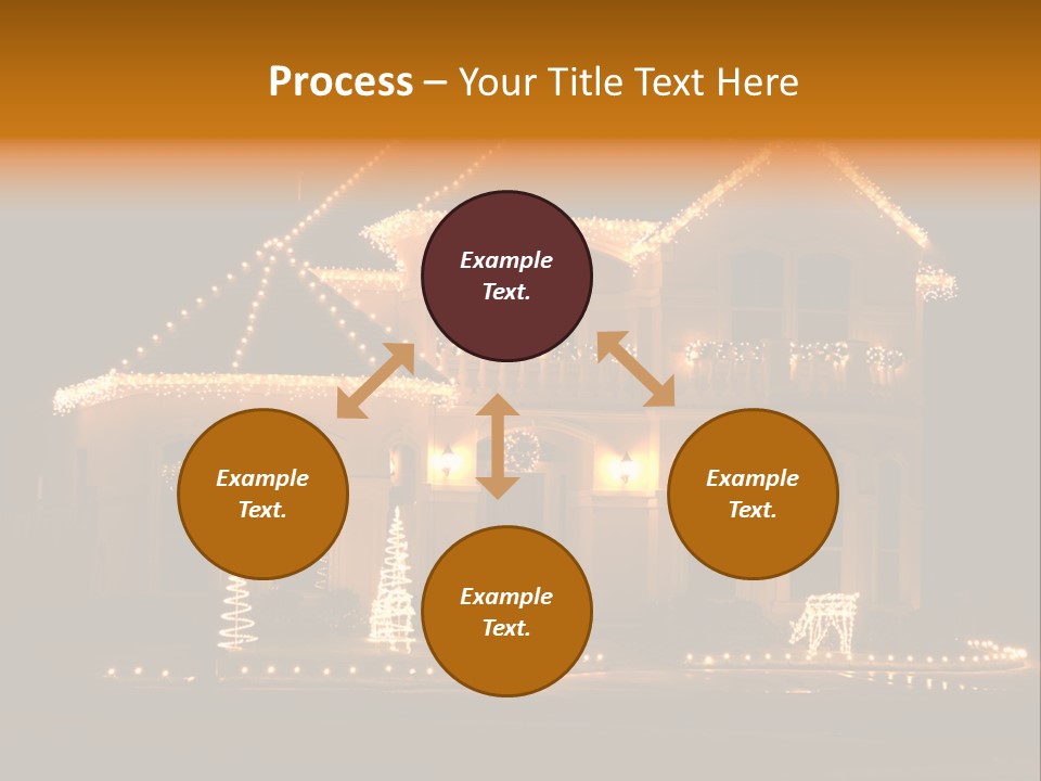 Festive Residence Yard PowerPoint Template