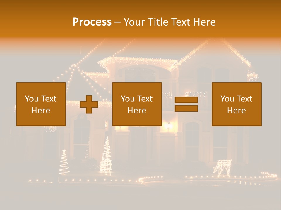 Festive Residence Yard PowerPoint Template