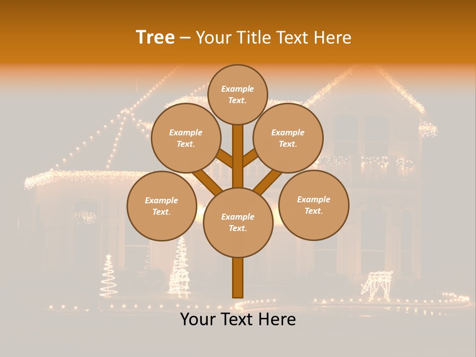 Festive Residence Yard PowerPoint Template