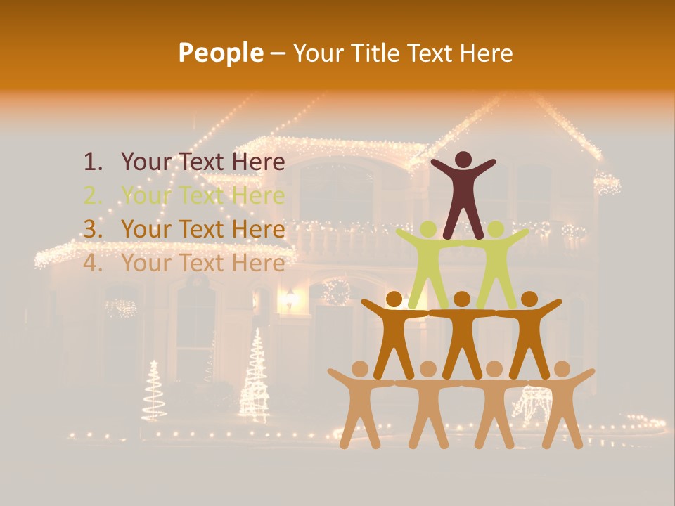 Festive Residence Yard PowerPoint Template