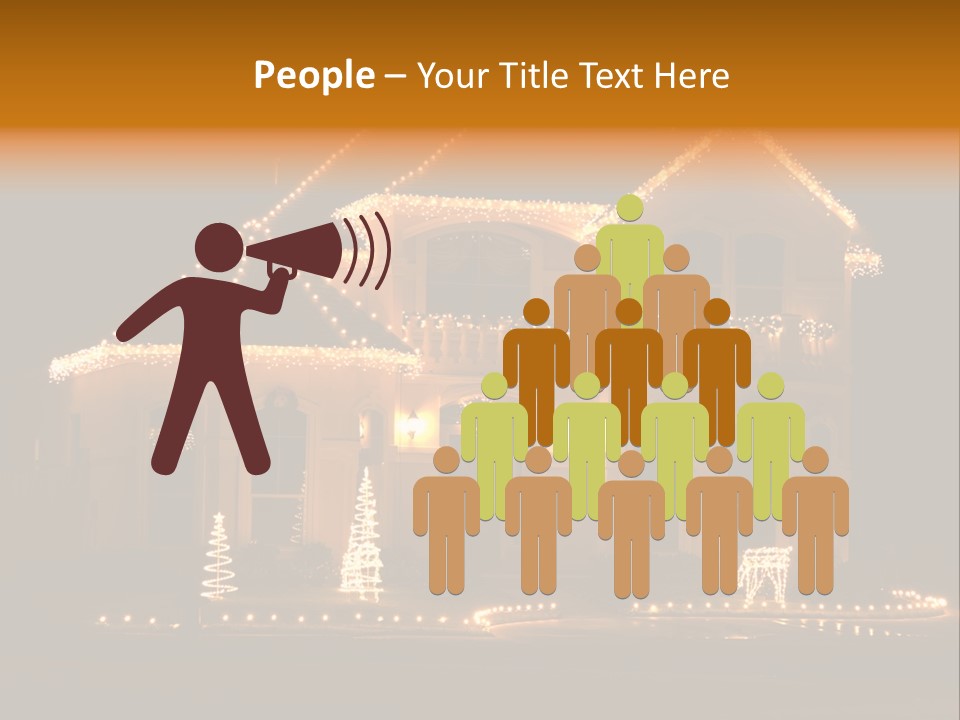 Festive Residence Yard PowerPoint Template