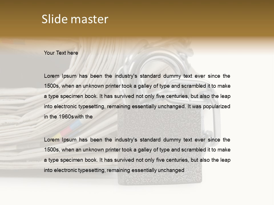 Press Censorship Newsman PowerPoint Template
