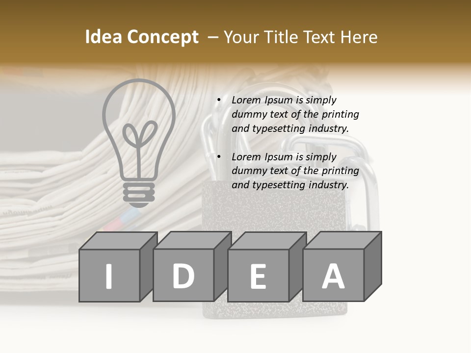 Press Censorship Newsman PowerPoint Template