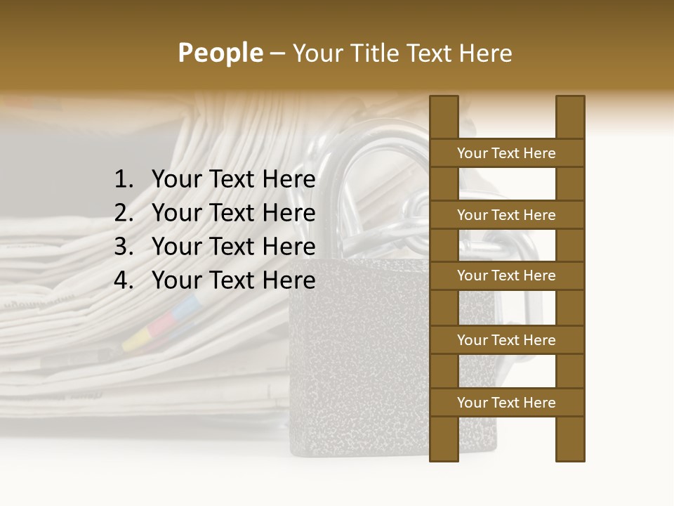 Press Censorship Newsman PowerPoint Template