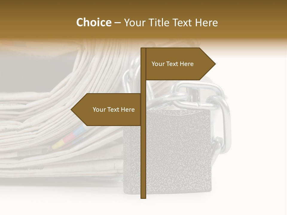 Press Censorship Newsman PowerPoint Template