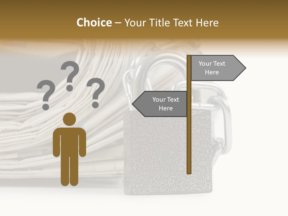 Press Censorship Newsman PowerPoint Template