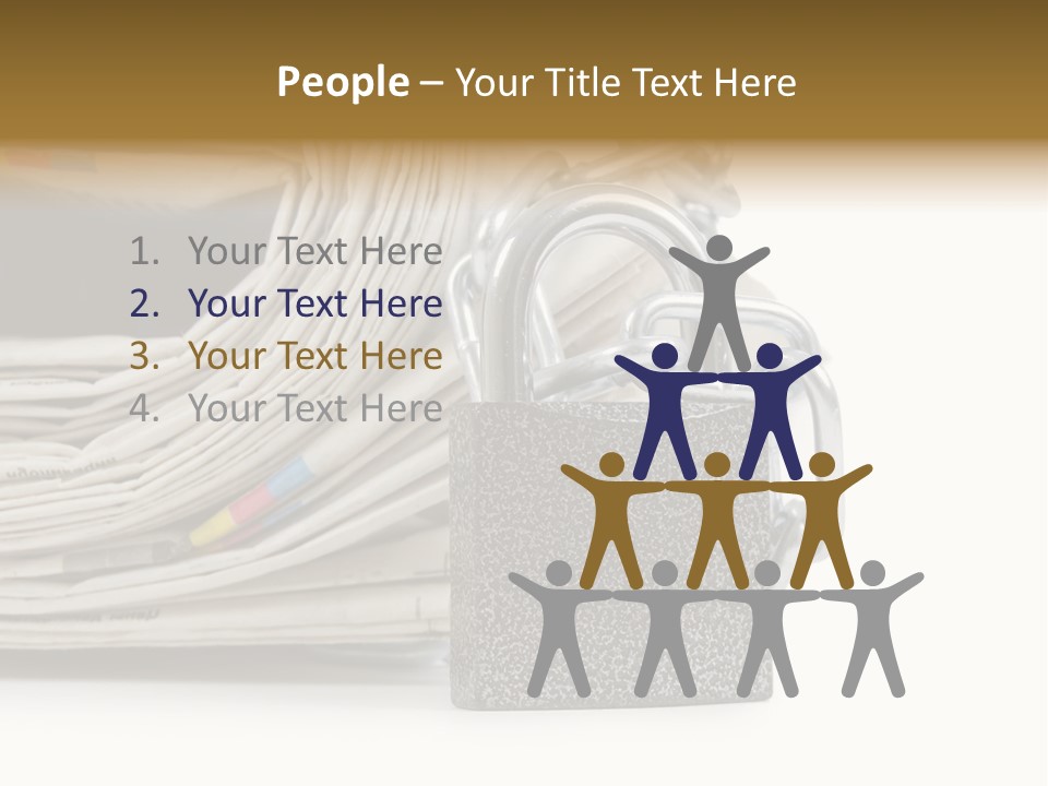 Press Censorship Newsman PowerPoint Template