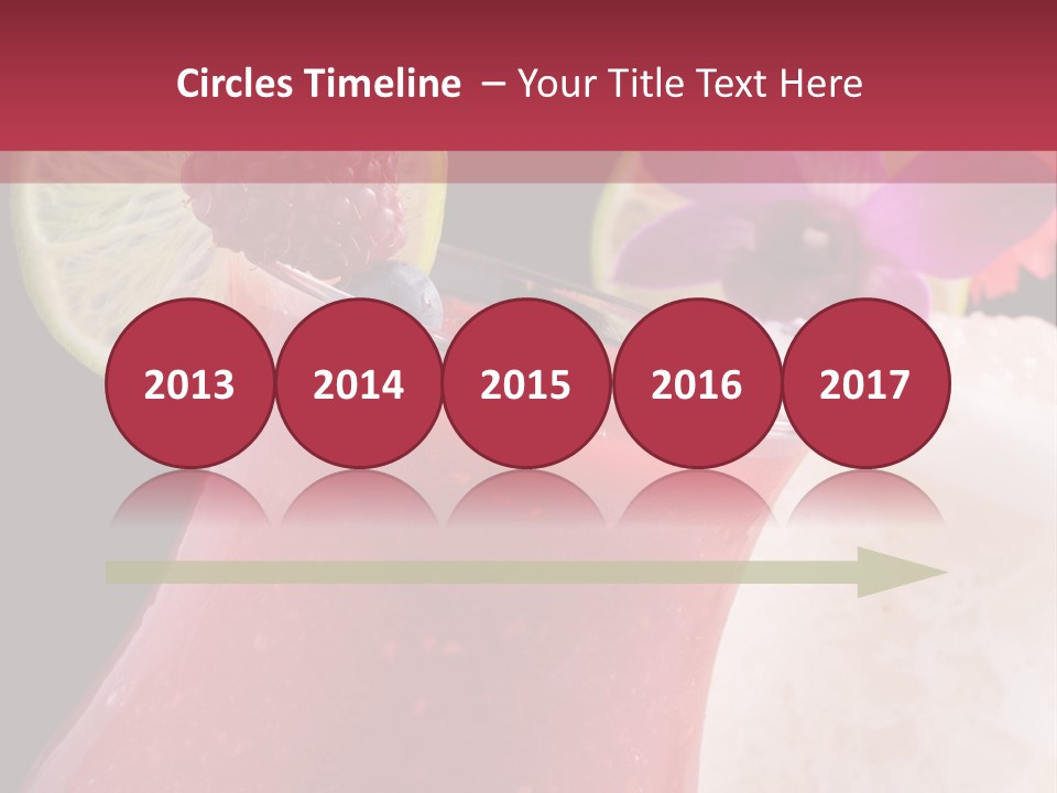 A Red Drink With A Garnish On Top Of It PowerPoint Template