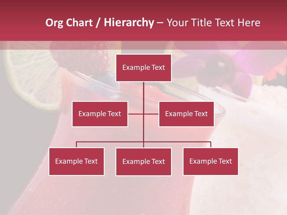 A Red Drink With A Garnish On Top Of It PowerPoint Template