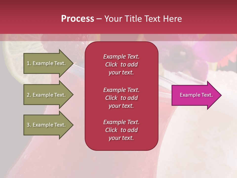 A Red Drink With A Garnish On Top Of It PowerPoint Template