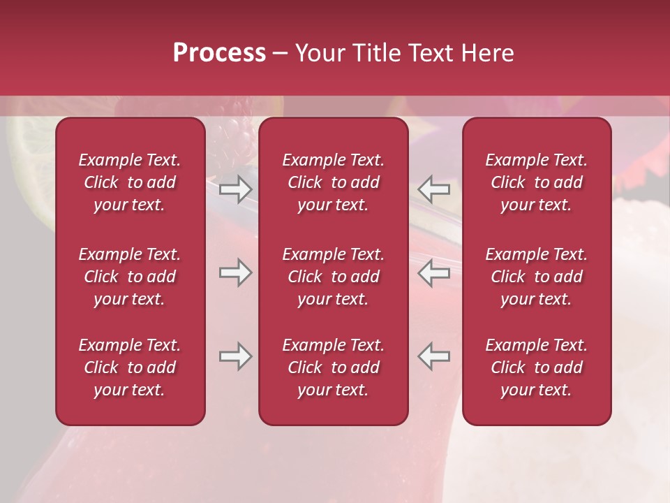 A Red Drink With A Garnish On Top Of It PowerPoint Template