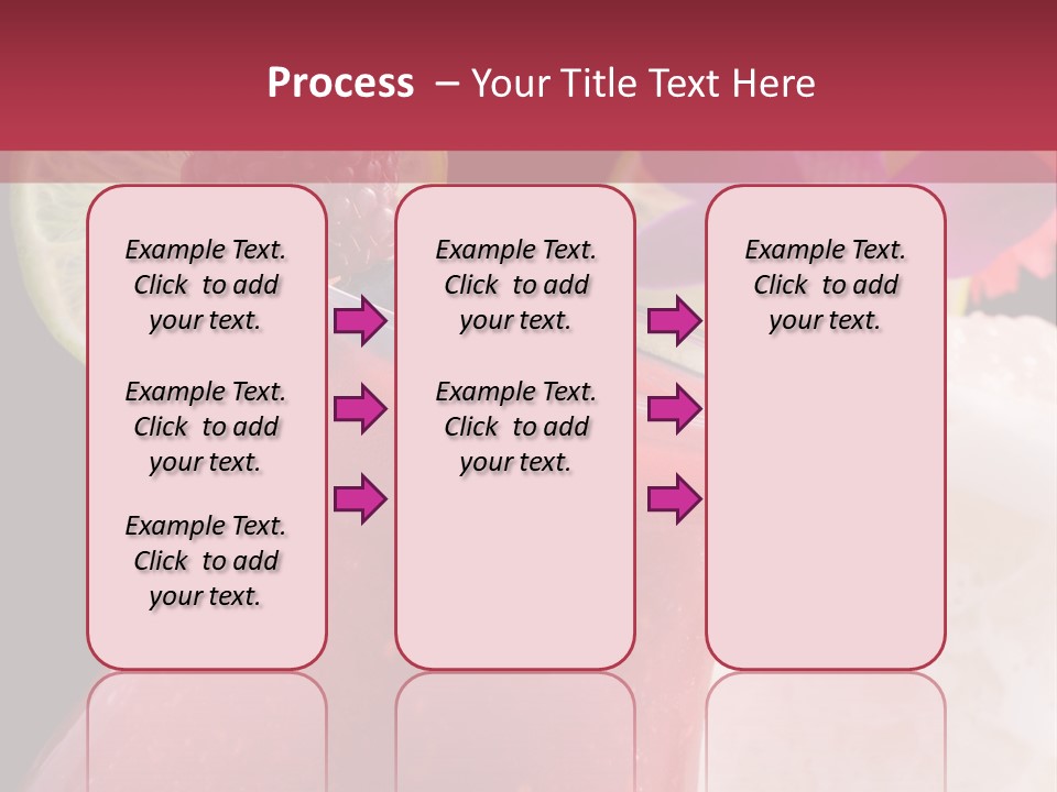 A Red Drink With A Garnish On Top Of It PowerPoint Template