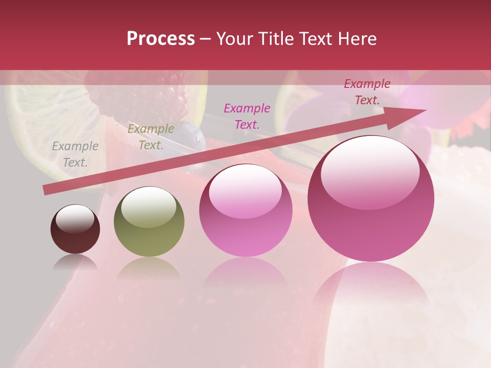 A Red Drink With A Garnish On Top Of It PowerPoint Template